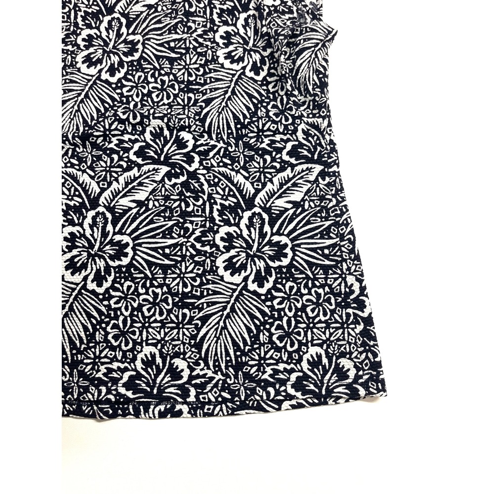 Tommy‎ Bahama Everyday Active Navy White Floral Sleeveless Blouse XS Tropical - Picture 11 of 16